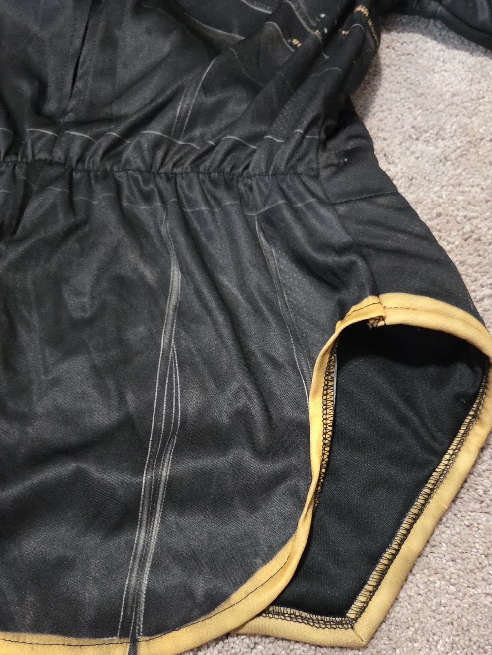 Marvel Avengers Endgame Hawkeye Ronin Black Hooded Utility Jacket with Gold Trim - Picture 2 of 14